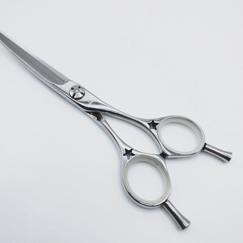 【シザーズジャパンSCISSORS JAPAN】RISEライズ アール カーブシザー メガネ理容 美容ハサミ 美容師 理容師 右利き 5.5インチ 中古 sc127