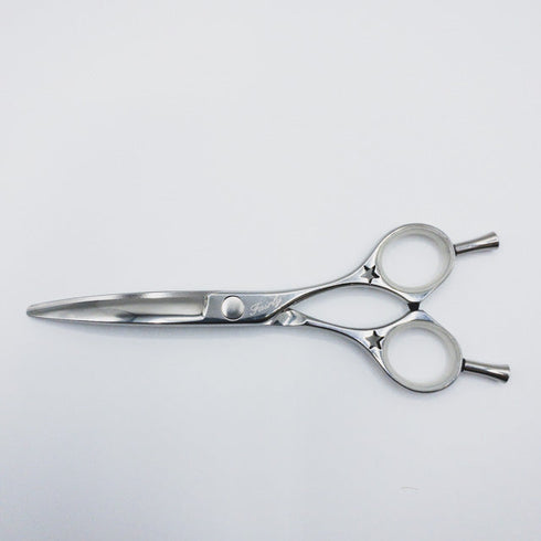 【シザーズジャパンSCISSORS JAPAN】RISEライズ アール カーブシザー メガネ理容 美容ハサミ 美容師 理容師 右利き 5.5インチ 中古 sc127