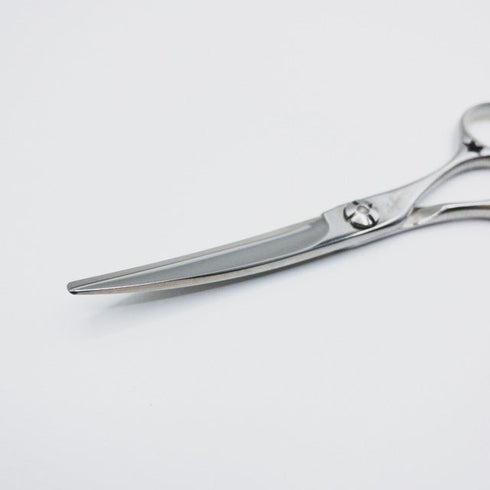 【シザーズジャパンSCISSORS JAPAN】RISEライズ アール カーブシザー メガネ理容 美容ハサミ 美容師 理容師 右利き 5.5インチ 中古 sc127