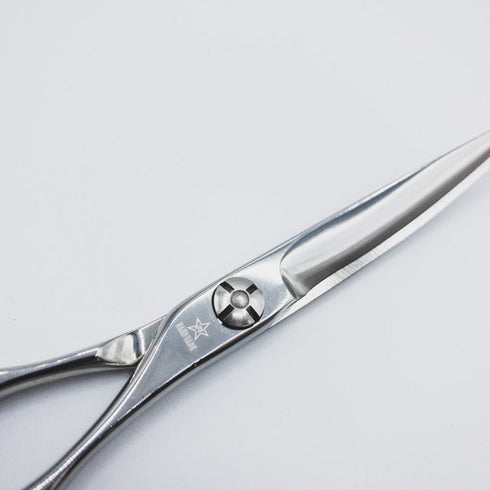 【シザーズジャパンSCISSORS JAPAN】RISEライズ アール カーブシザー メガネ理容 美容ハサミ 美容師 理容師 右利き 5.5インチ 中古 sc127