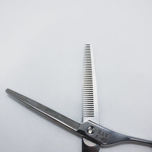 【XIVエクシブ】E-40 メガネ シザー セニング 美容ハサミ すきばさみ 美容師 理容師 約30~35% 右利き 5.5インチ 中古 sc1270