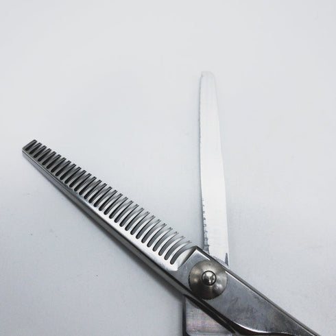 【ハヤシシザーズ ハヤシシザーHAYASHI SCISSORS】 オフセット シザー セニング 美容ハサミ すきばさみ 美容師 理容師 約30~35% 右利き 6インチ 中古 sc1275