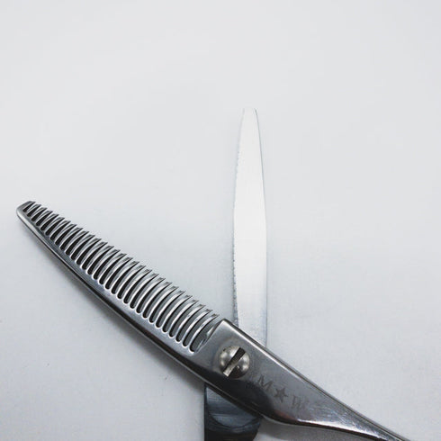 【ハヤシシザーズ ハヤシシザーHAYASHI SCISSORS】 オフセット シザー セニング 美容ハサミ すきばさみ 美容師 理容師 約10~15% 右利き 6インチ 中古 sc1276