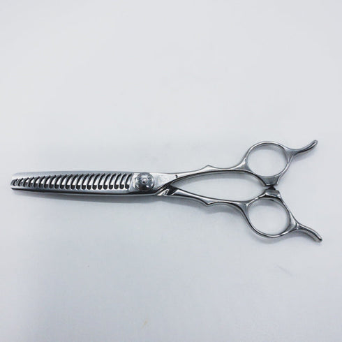 【ナルトシザーズ ナルトシザーNARUTO SCISSORS】四梳きシェアライン メガネ シザー セニング 美容ハサミ すきばさみ 美容師 理容師 約45% 右利き 6インチ 中古 sc1280