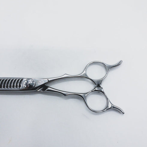 【ナルトシザーズ ナルトシザーNARUTO SCISSORS】四梳きシェアライン メガネ シザー セニング 美容ハサミ すきばさみ 美容師 理容師 約45% 右利き 6インチ 中古 sc1280