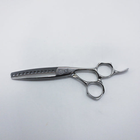 【ミズタニシザーズ ミズタニシザーMIZUTANI SCISSORS】Acroleaf WIDE K-50逆刃 オフセット シザー セニング 美容ハサミ すきばさみ 美容師 理容師 約40~50% 右利き 5.8インチ 中古 sc1287