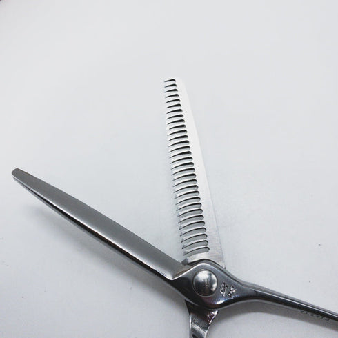 【ナルトシザーズ ナルトシザーNARUTO SCISSORS】二梳きDBクォーターセニングS31 メガネ シザー セニング 美容ハサミ すきばさみ 美容師 理容師 約20~25% 右利き 5.8インチ 中古 sc1290