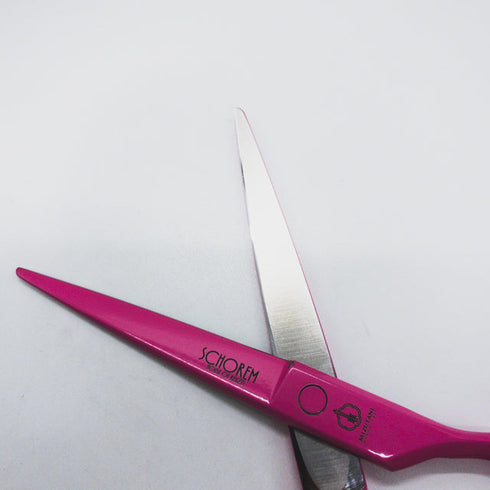 【ミズタニシザーズ ミズタニシザーMIZUTANI SCISSORS】SCHOREM MASTER PINK FLAMINGO6.5 ピンクフラミンゴ シザー オフセット 理容 美容ハサミ 美容師 理容師 右利き 6.5インチ 中古 sc1297
