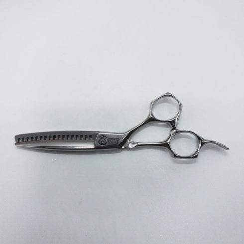 【ミズタニシザーズ ミズタニシザーMIZUTANI SCISSORS】Acroleaf WIDE K-25正刃 オフセット シザー セニング 美容ハサミ すきばさみ 美容師 理容師 約15~25% 右利き 5.8インチ 中古 sc1298