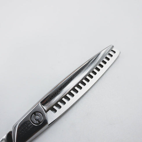【ミズタニシザーズ ミズタニシザーMIZUTANI SCISSORS】Acroleaf WIDE K-25正刃 オフセット シザー セニング 美容ハサミ すきばさみ 美容師 理容師 約15~25% 右利き 5.8インチ 中古 sc1298