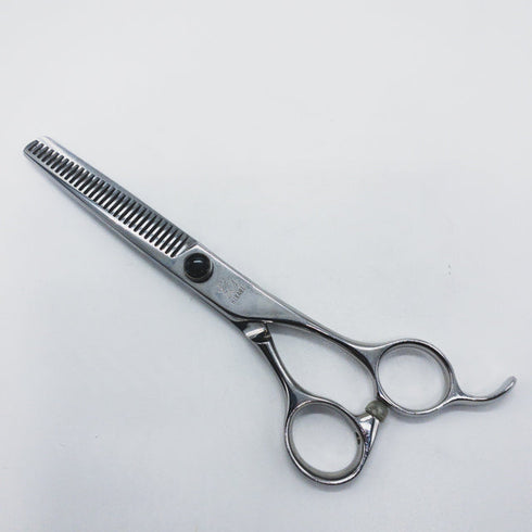【ヒカリシザーズHIKARI光シザーHIKARI SCISSORS】6032 オフセット シザー セニング 美容ハサミ すきばさみ 美容師 理容師 約40% 右利き 6インチ 中古 sc1304