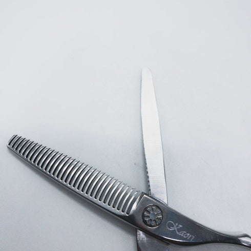 【ハヤシシザーズ ハヤシシザーHAYASHI SCISSORS】V-30RW-WH-6 メガネ シザー セニング 美容ハサミ すきばさみ 美容師 理容師 約25~30% 右利き 6インチ 中古 sc1307
