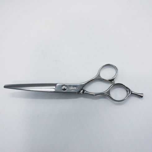 新品同様【YAGYU柳生】60 シザー オフセット 理容 美容ハサミ 美容師 理容師 右利き 6インチ 中古 sc1309