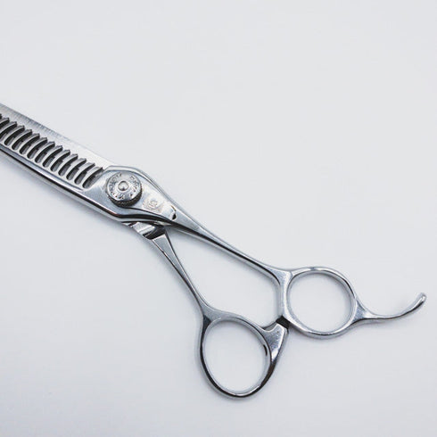 【ナルトシザーズ ナルトシザーNARUTO SCISSORS】四梳きヘネシーローリングS23 オフセット シザー セニング 美容ハサミ すきばさみ 美容師 理容師 約35% 右利き 6インチ 中古 sc131