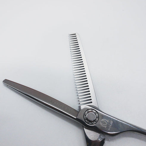【ミズタニシザーズ ミズタニシザーMIZUTANI SCISSORS】SOLID THINNING 30 逆刃 オフセット シザー セニング 美容ハサミ すきばさみ 美容師 理容師 約20~25% 右利き 5.8インチ 中古 sc1334