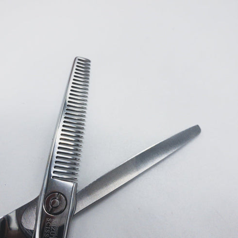 【ミズタニシザーズ ミズタニシザーMIZUTANI SCISSORS】SOLID THINNING 30 逆刃 オフセット シザー セニング 美容ハサミ すきばさみ 美容師 理容師 約20~25% 右利き 5.8インチ 中古 sc1334