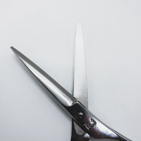 【ヒカリシザーズHIKARI光シザーHIKARI SCISSORS】E-4 シザー メガネ 理容 美容ハサミ 美容師 理容師 右利き 5.4インチ 中古 sc1340