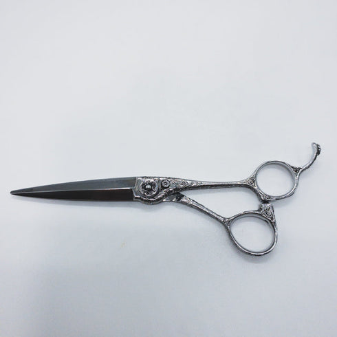 【ナルトシザーズ ナルトシザーNARUTO SCISSORS】RKギルビーZ唐草 シザー オフセット 理容 美容ハサミ 美容師 理容師 右利き 6.3インチ 中古 sc1343