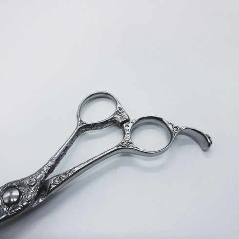 【ナルトシザーズ ナルトシザーNARUTO SCISSORS】RKギルビーZ唐草 シザー オフセット 理容 美容ハサミ 美容師 理容師 右利き 6.3インチ 中古 sc1343