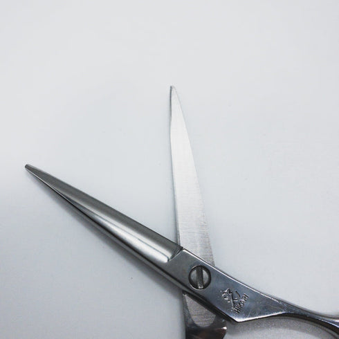 【ヒカリシザーズHIKARI光シザーHIKARI SCISSORS】E-4 シザー メガネ 理容 美容ハサミ 美容師 理容師 右利き 5.4インチ 中古 sc1344