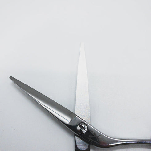 美品【チョッキンシザーCHOKKIN】SC-50スーパーボブ鋏 トリミングシザー オフセット 右利き トリマー ペット 5インチ 中古 sc1354