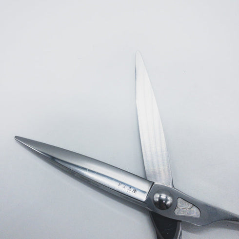 【トギノンTOGINON】マリンシャーク6.8 荒刈 シザー オフセット 理容 美容ハサミ 美容師 理容師 右利き 6.8インチ 中古 sc1366