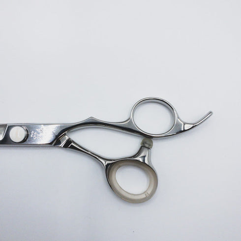 美品【ヒカリシザーズHIKARI光シザーHIKARI SCISSORS】F-5シザー オフセット理容 美容ハサミ 右利き 5.7インチ 中古 sc137