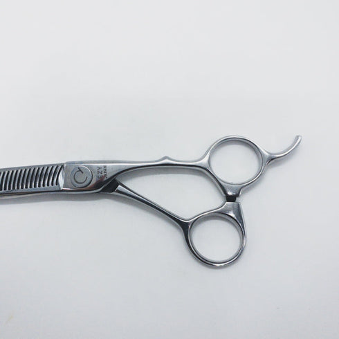 【EZY SCISSORS】J-ZL33 オフセット シザー セニング 美容ハサミ すきばさみ 美容師 理容師 約10~20% 右利き 6インチ 中古 sc1385