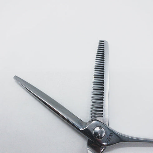 【EZY SCISSORS】J-ZL33 オフセット シザー セニング 美容ハサミ すきばさみ 美容師 理容師 約10~20% 右利き 6インチ 中古 sc1385