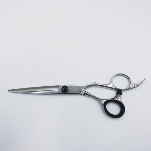 美品【ヒカリシザーズHIKARI光シザーHIKARI SCISSORS】F-5シザー オフセット理容 美容ハサミ 美容師 理容師 右利き 5.7インチ 中古 sc139