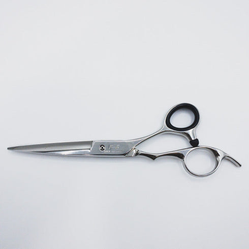 美品【ヒカリシザーズHIKARI光シザーHIKARI SCISSORS】F-5シザー オフセット理容 美容ハサミ 美容師 理容師 右利き 5.7インチ 中古 sc139