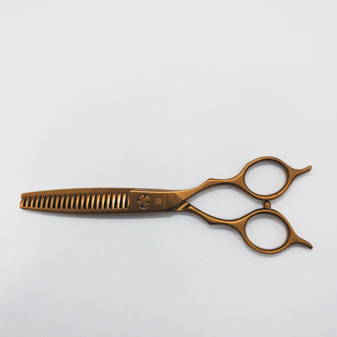 美品【オオカワプロシザーズ オオカワプロシザーOKAWA PRO SCISSORS】SG212 メガネ シザー セニング 美容ハサミ すきばさみ 美容師 理容師 約20~25% 右利き 5.8インチ 中古 sc1394