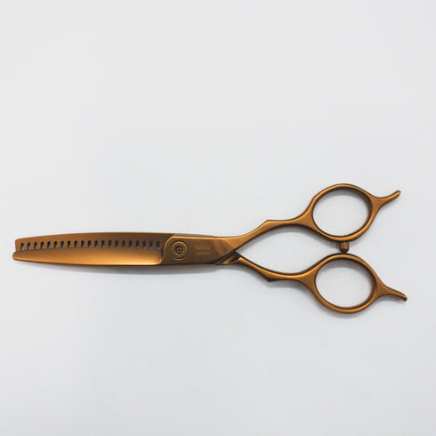 美品【オオカワプロシザーズ オオカワプロシザーOKAWA PRO SCISSORS】SG212 メガネ シザー セニング 美容ハサミ すきばさみ 美容師 理容師 約20~25% 右利き 5.8インチ 中古 sc1394
