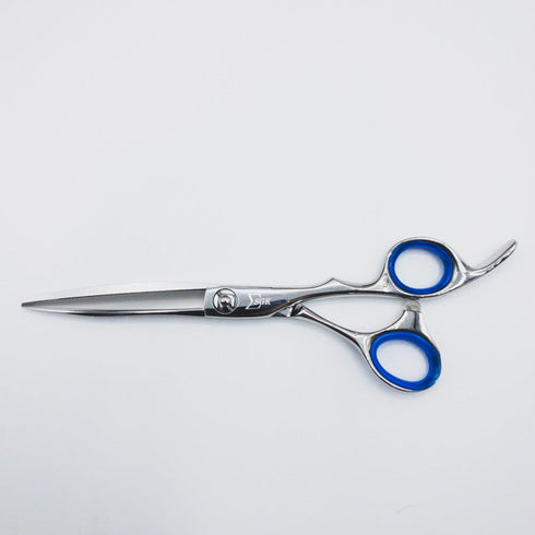 美品【三和技研SANWA SGK】CRM-58シザー オフセット理容 美容ハサミ 右利き 5.9インチ 中古 sc140