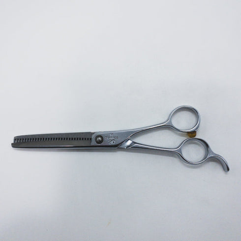 【R.E.G O-K】hi Stainless30 オフセット シザー セニング 美容ハサミ すきばさみ 美容師 理容師 約30~35% 右利き 6.2インチ 中古 sc1403