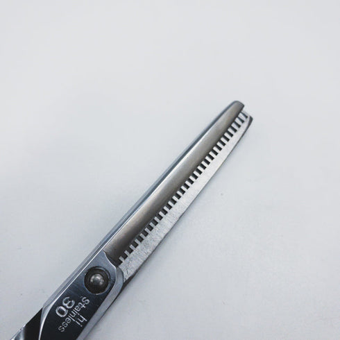 【R.E.G O-K】hi Stainless30 オフセット シザー セニング 美容ハサミ すきばさみ 美容師 理容師 約30~35% 右利き 6.2インチ 中古 sc1403