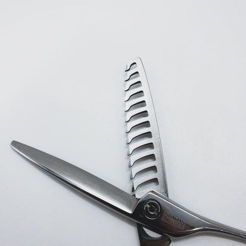 【ミズタニシザーズ ミズタニシザーMIZUTANI SCISSORS】CRONOS3クロノス メガネ シザー セニング 美容ハサミ すきばさみ 美容師 理容師 約50% 右利き 5.8インチ 中古 sc1419