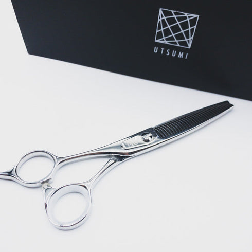 新品未使用【UTSUMI内海ウツミ】U&U OF30Lシザー セニング 美容はさみ すきばさみ 約30% 左利き 6インチ 中古 sc2455