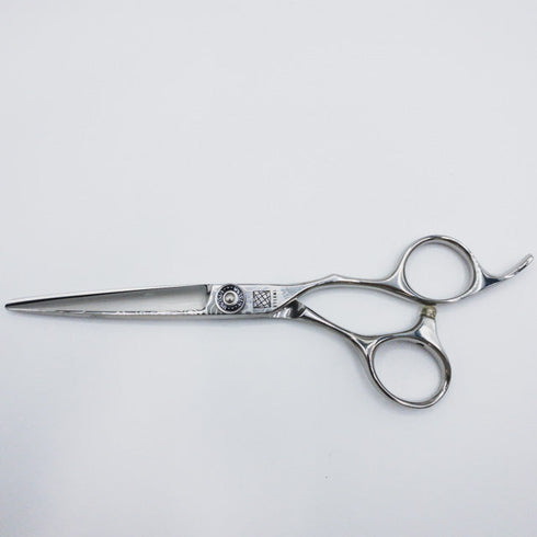 新品未使用【内海ウツミUTSUMI】UMIX MX160 ダマスカスシザー オフセット理容 美容ハサミ 右利き 6インチ 中古 sc2557