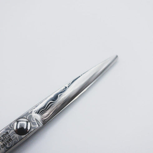 新品未使用【内海ウツミUTSUMI】UMIX MX160 ダマスカスシザー オフセット理容 美容ハサミ 右利き 6インチ 中古 sc2557