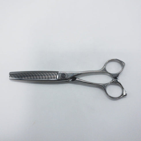 【ナルトシザーズ ナルトシザーNARUTO SCISSORS】レオヴィスタMTS30G メガネ シザー セニング 美容ハサミ すきばさみ 美容師 理容師 約30% 右利き 6インチ 中古 sc1454