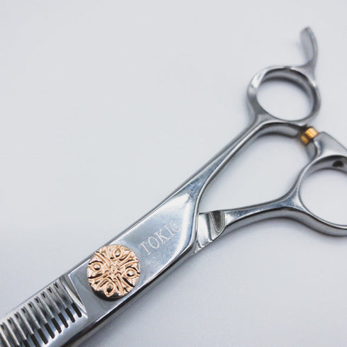 【アンドーTOKIO】COBALT AS-40 オフセット トリミング シザー セニング すきばさみ トリマー約40% 右利き 6インチ 中古 sc146