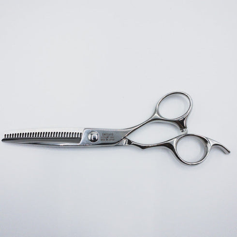 新品未使用【内海ウツミUTSUMI】U&U SWISH15 オフセット シザー セニング 美容ハサミ すきばさみ 美容師 理容師 約15% 右利き 6インチ 中古 sc147