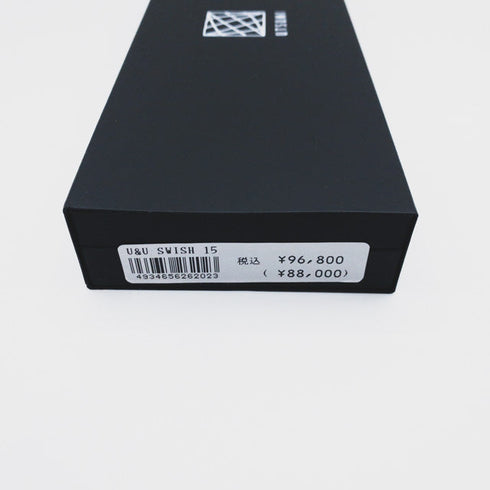 新品未使用【内海ウツミUTSUMI】U&U SWISH15 オフセット シザー セニング 美容ハサミ すきばさみ 美容師 理容師 約15% 右利き 6インチ 中古 sc147