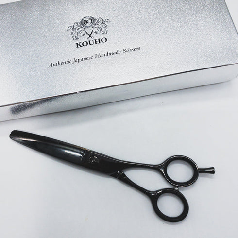 【光邦KOUHO】XK60 DLC加工 ドライカット スライド 笹刃シザー メガネ 理容 美容ハサミ 美容師 理容師 右利き 6インチ 中古 sc1474