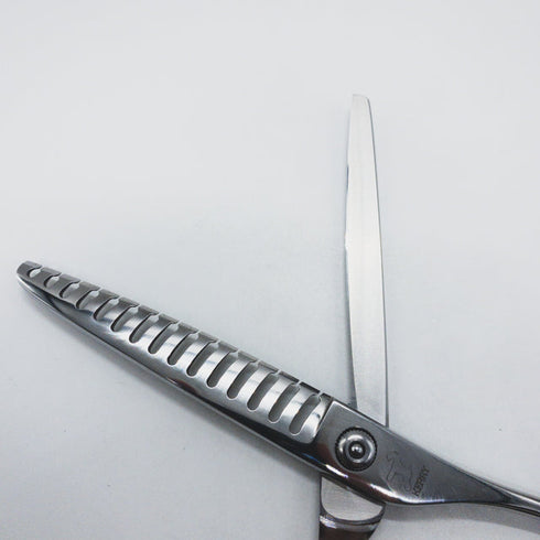 【ケリー ワンクスKERRY】6.8-15-80ブレンダー トリミングシザー 右利き セニング トリマー ペット 6.8インチ 中古 sc1479