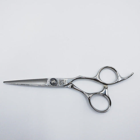 新品未使用【内海ウツミUTSUMI】 U-MIX MX155/40ダマスカス シザー オフセット 理容 美容ハサミ 美容師 理容師 右利き 5.5インチ 中古 sc2277