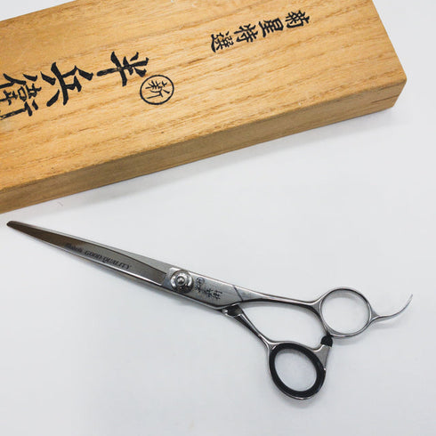 【キクボシkikuboshi菊星】半兵衛4180L シザー オフセット 理容 美容ハサミ 美容師 理容師 右利き 7インチ 中古 sc1484