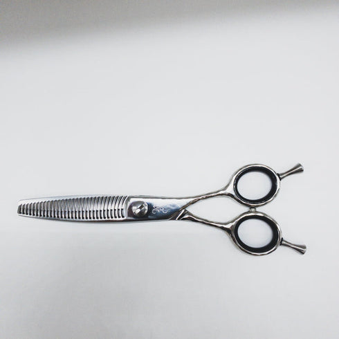 美品【ネットワークNETWORK】 メガネ シザー セニング 美容ハサミ すきばさみ 美容師 理容師 約20~25% 右利き 5.9インチ 中古 sc1486