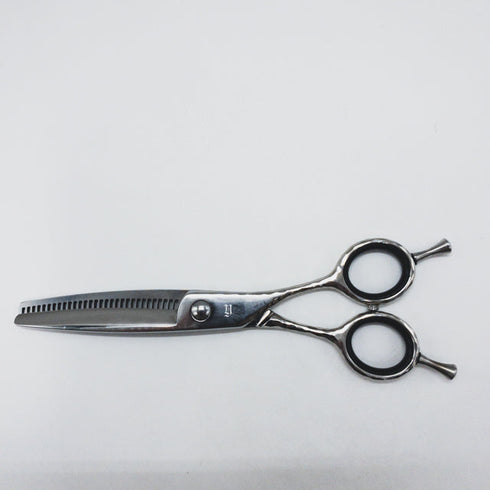 美品【ネットワークNETWORK】 メガネ シザー セニング 美容ハサミ すきばさみ 美容師 理容師 約20~25% 右利き 5.9インチ 中古 sc1486